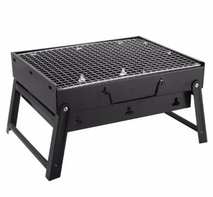 Portable Stainless Steel Barbecue Grill Pits ( black )