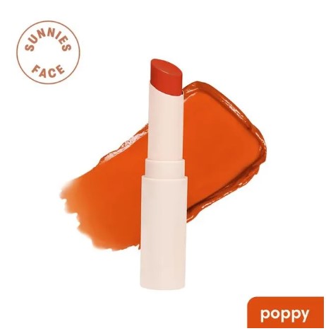 Sunnies Face Lip Treat Moisturizing Tinted Lip Balm Poppy