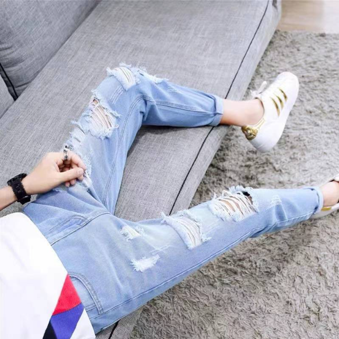 Men's Distressed Jeans  Tattered Jeans  Pants