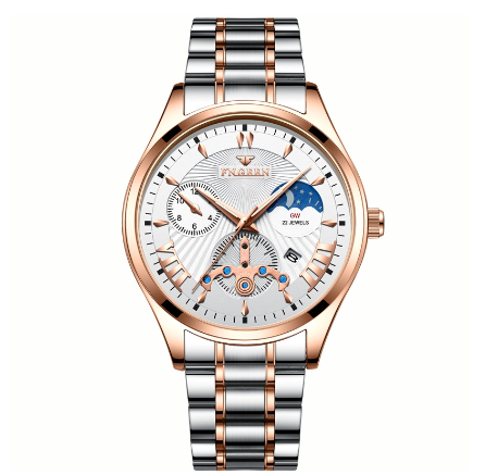 FNGEEN 5606 Men's Quartz Watch ROSEGOLD WHITE