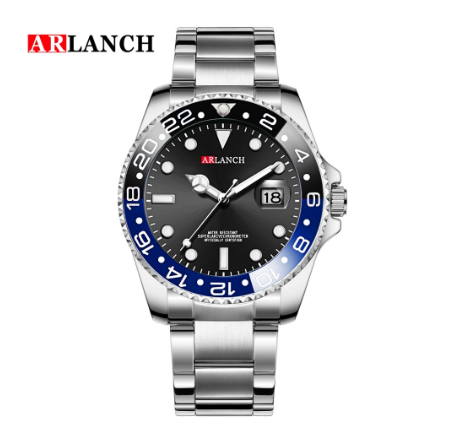 ARLANCH Watch for men Quartz Watch Waterproof Luminous Calendar Stainless Steel Strap AR-306 8