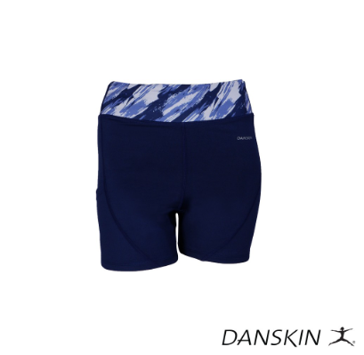 Danskin Training Blue Skin Fit Shorts w/ Pocket for Gym Sports Wear Athleisure Women Activewear