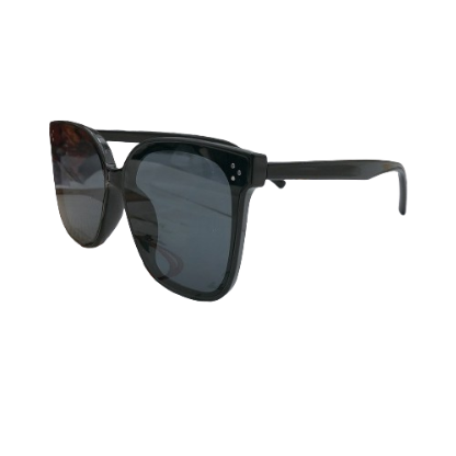 Lovito Women Casual Plain Basic Sunglasses LNA32246 (Black)