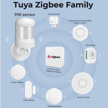SAMTRUL Tuya ZigBee 3.0 PIR Smart Human Body Sensor Wireless Motion Detector Security Alarm System For Alexa Google Home Gateway