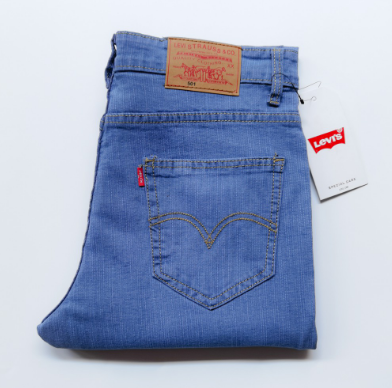 4 Color Men’s Denim Stretchable Straight Cut Pants