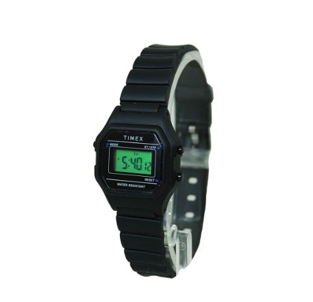 Timex 80 Black Resin Analog Quartz Watch For Women TW2T48700 SPORTS