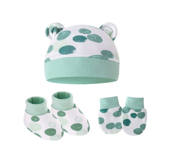 Some Baby Beanies Gloves Sock Set Newborn Baby Mittens No Scratch No Scratch Mittens S7