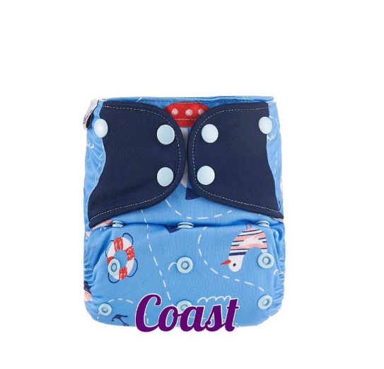 Booldeet Posh Cloth Diaper Newest Prints with 4-Layer Contoured Microfiber Insert S28