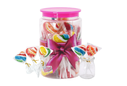 Coco Heart Shape Lollipop Jar 30pcs