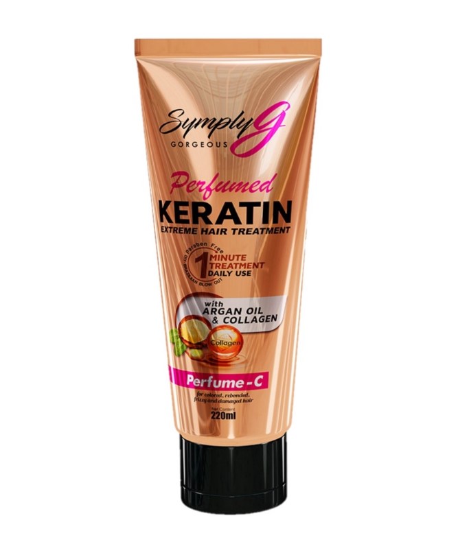 Simply G Perfume C Keratin Extreme Hair Treatment With Argan Oil & Collagen