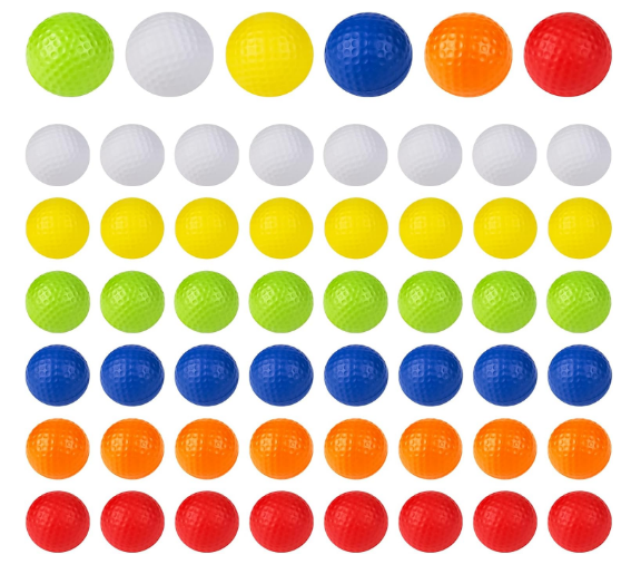108 Pcs Foam Golf Practice Balls Bulk, Realistic Feel Flight Training Balls, Soft Foam Golf Balls for Backyards Swing Practice Driving Range Indoor Outdoor Training