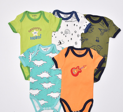 5Pcs Newborn Baby Short Sleeved Jumpsuit For Boys and Girls Casual Romper