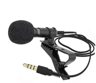 Original Lucky 3.5mm Mini Jack Microphone Tie Clip-on Lapel Microfono Mic for Recording Phone