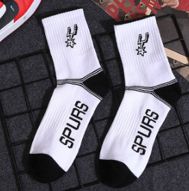 NBA Basketball Socks Team Logo Pattern Socks Lakers Rockets Spurs Bull Cavaliers Stoking