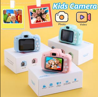 Kids Camera Toy Digital Camera Toys HD Shooting Video Free 32G Memory Card Kids Gifts Rechargeable