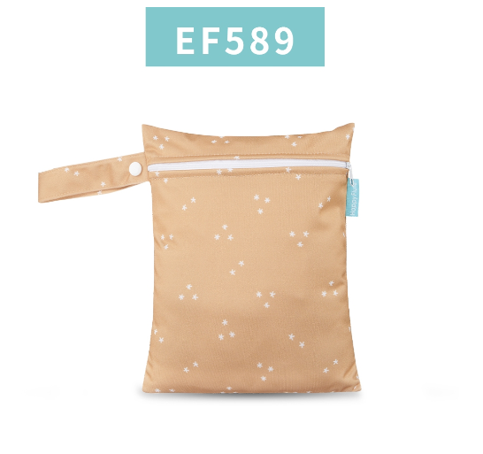 Happyflute 18x25CM Waterproof Mini Wet Diaper Bag Reusable And Portable Single Pocket Dry Bag For Diapers S10