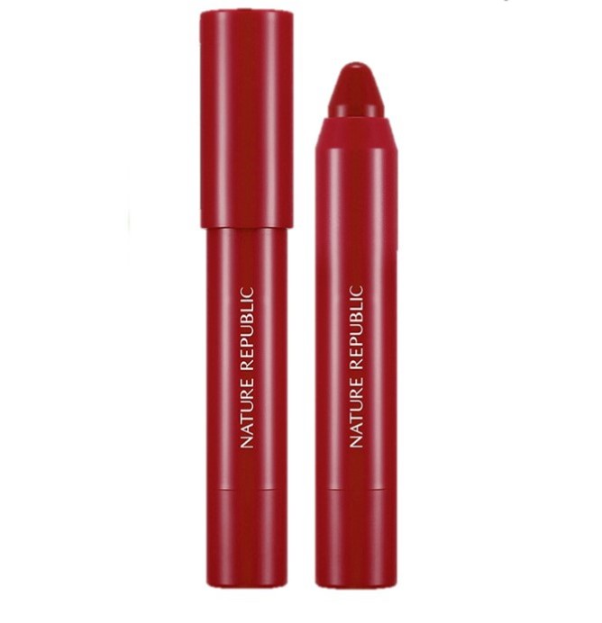 Nature Republic  by Flower Eco Crayon Lip Rouge 05 Burgundy Red