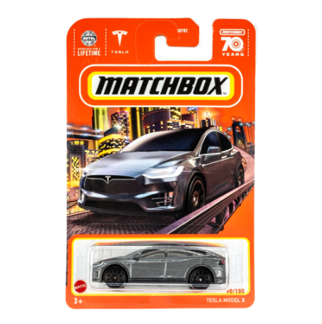 Matchbox Basic Die-Cast Vehicles - Tesla Model X Collector Toy for Car Adult and Kids