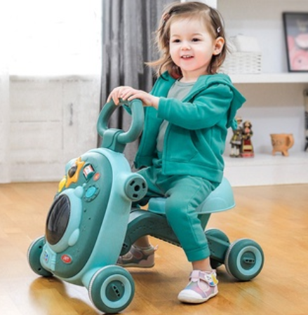 3 in 1 Baby Walker Scooter Bike Activity Table Busy Table for Kids Walking Car Toy