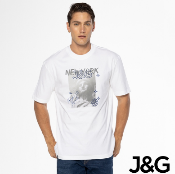 J&G by Jag Boy's Logo Tee Cotton