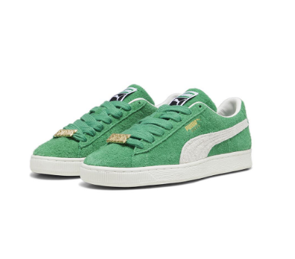 PUMA Unisex Suede Fat Lace Sneakers (Green)