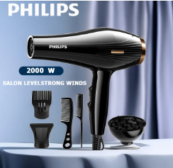 Philips Hair Dryer 2 in 1 Hot and Cold Hair Blower Dryer Low Noise Design Portable Travel Blower Exclusively for Hair salon