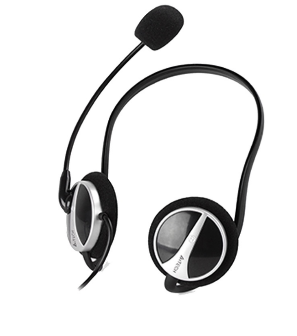 A4Tech HS-5P 3.5mm Behind-The-Neck Stereo Sound Tangle-free Cable Internet Headset