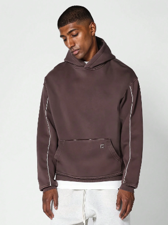 SUMWON Overhead Washed Hoodie With Piping