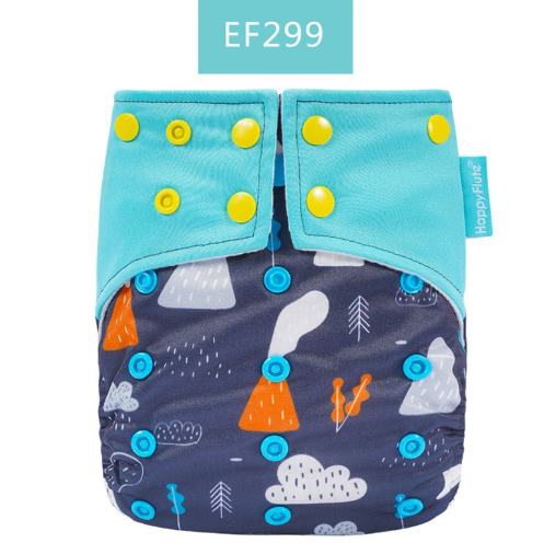 Happyflute Baby Cloth Diapers Double Gusset Washable Cloth Nappy Without Insert HF2