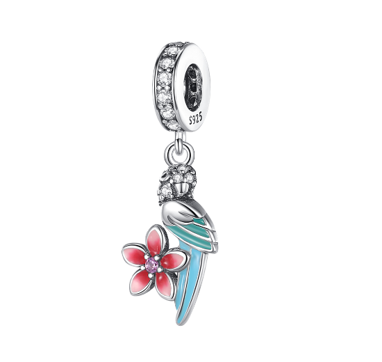 S925 Silver Pandora Same Design Colorful Spring Garden Series Suitable for Original Bracelet s25