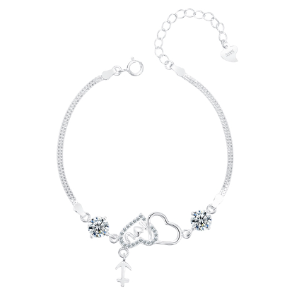 Ladies Bracelet Genuine Italy 92.5 Silver Korean Fashion Accessory B192