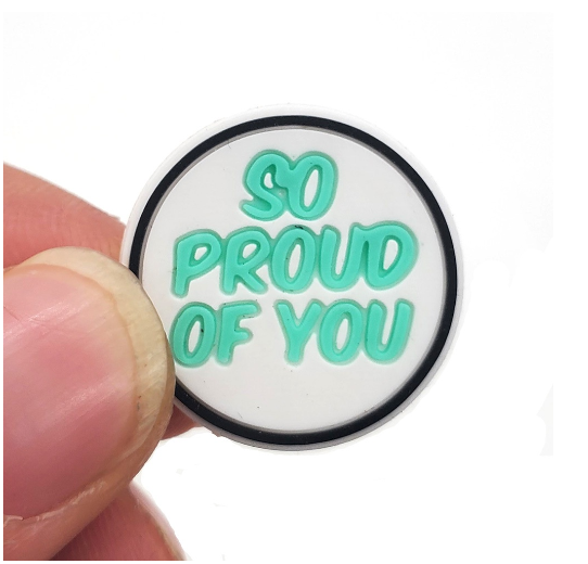 Color Motivational Phrases Crocs Charms Pins Words Jibbitz Charm for Woman Clog Shoes Accessories Decoration 018