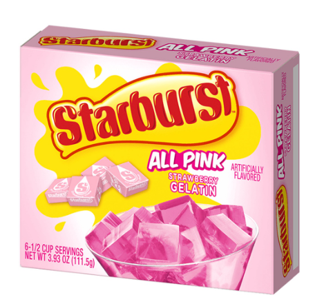 Starburst All Pink Strawberry Gelatin 111.5g