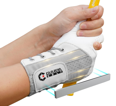 GAIARENA Golf Wrist Brace Wrist Hinge Swing Aid, Efficient Golf Swing Training Equipment Wrist Hinge Trainer to Correct Wrist Angle & Develop Muscle Memory for Golf Beginners