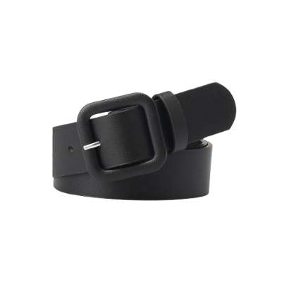 Lovito Women Basic Belts LNA28249 (Black)