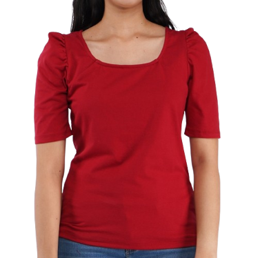 Stylistic Mr. Lee Ladies' Basic Tees Regular Fit 121715 (Red)