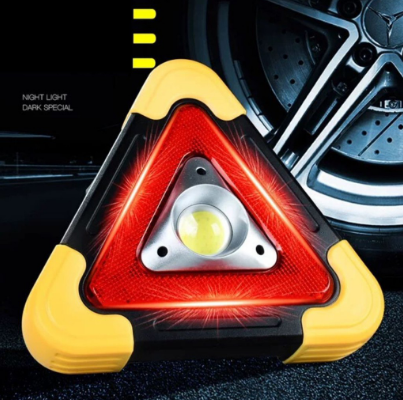 Multi Function Work Light Car Early Warning Device Triangle Sign