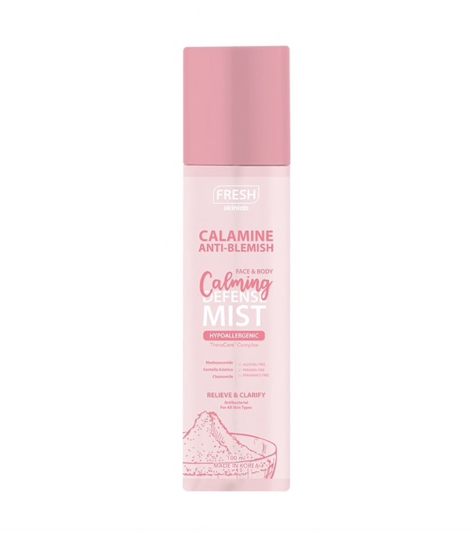 Fresh Skinlab Calamine Anti Blemish Face & Body Calming Defense Mist 100ml