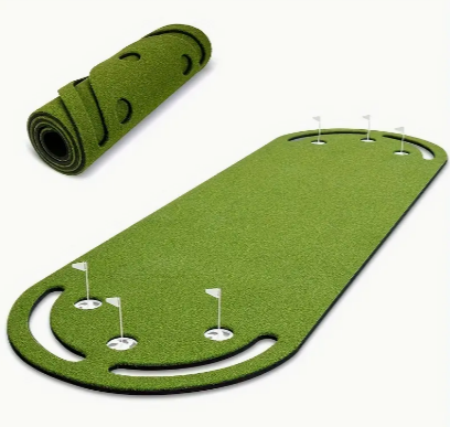 Golf Putting Green Mat, Realistic Synthetic Turf With Feel Backing, Indoor/Outdoor Putting Practice, Golf Training Equipment