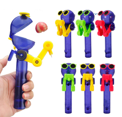 ShenyouShop Creative Dust Proof Lollipop Holder Storage Robot Toy Decompression Kids Gift