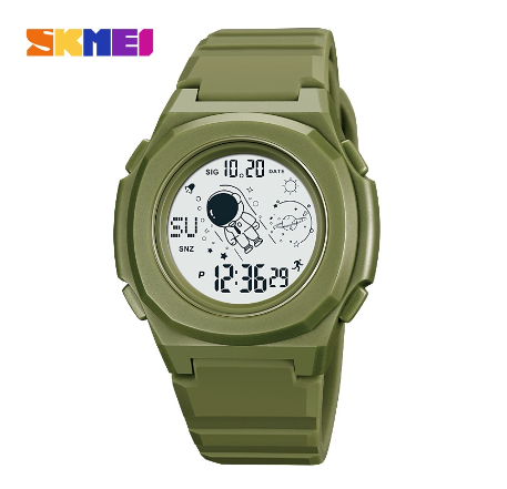 SKMEI Fashion Sport Waterproof Watch Digital For Men And Women 2024 GREEN