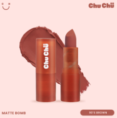 Chu Chu Beauty Matte Bomb in 90's Brown