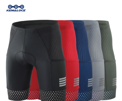 KEMALOCE Cycling Shorts Men Powerband Top Quality  Bike Shorts With Reflector Pocket