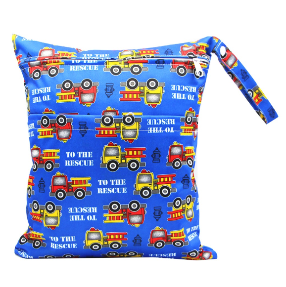 30x36cm Lager Size Diaper Wet Dry Bags Double Zipper Printed Portable Waterproof Bag Storage Bag Swimwear Bag C7