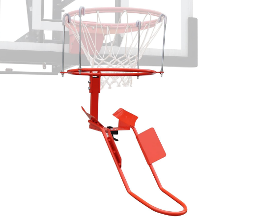 Basketball Return Attachment, Heavy Duty Durable Steel Return System for Basketball - 180 Degree Rotatable Chute Shot Returner for 18" Rim Indoor and Outdoor【Product Patents】