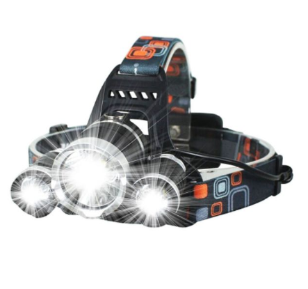 Rechargeable Led Head Lamp Outdoor Camping 3T6 Led Flashlight Climbing Essential Equipment
