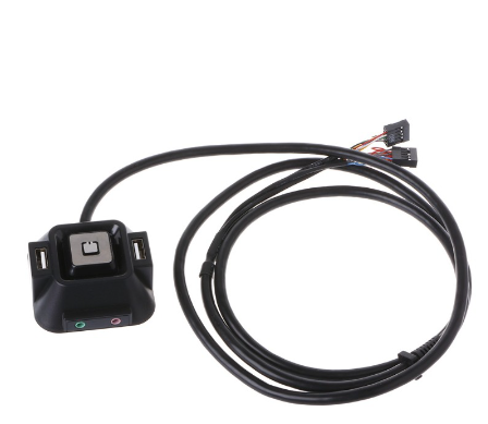 Desktop Computer PC Case Power Supply on/off Reset Button Switch Extender Cable