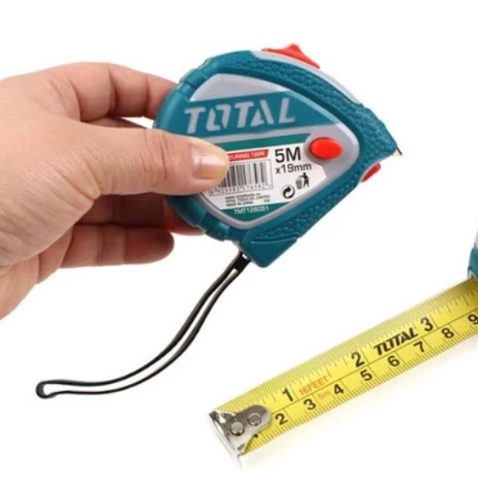 TOTAL TOOLS STEEL MEASURING TAPE 5m/16FTS x 19mm TMT126051