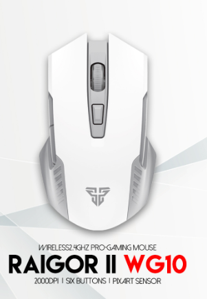 Raigor II WG10 Wireless Gaming Mouse 2000 DPI 2.4 Ghz Pro Gaming Mouse