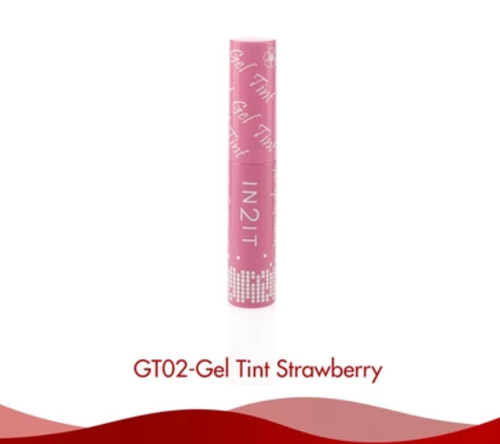 IN2IT 2in1 Gel Lip Tint & Cheek Bush Strawberry 01-GT02
